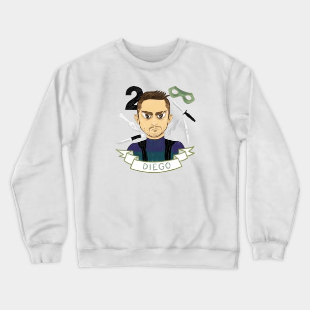 Diego Hargreeves - The Umbrella Academy Crewneck Sweatshirt by conshnobre